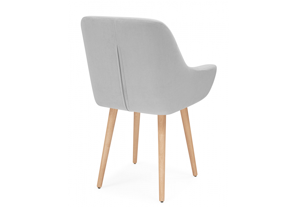 Деревянный стул Флюид светло-серый (zd 960) / светлое дерево