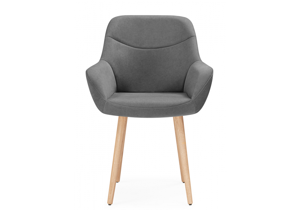 Деревянный стул Флюид темно-серый (zd 995) / светлое дерево