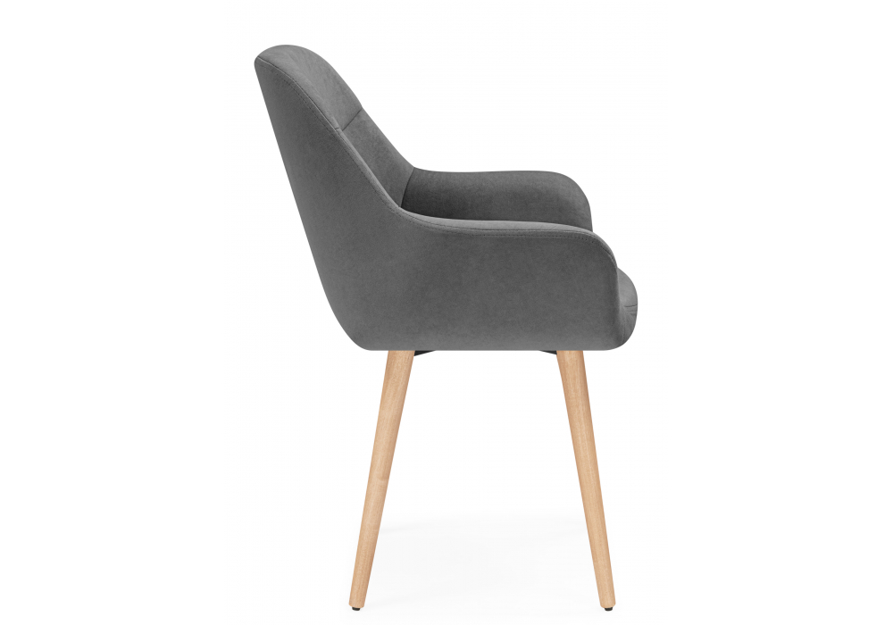 Деревянный стул Флюид темно-серый (zd 995) / светлое дерево