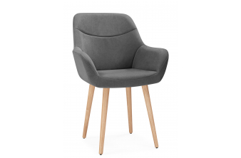 Деревянный стул Флюид темно-серый (zd 995) / светлое дерево