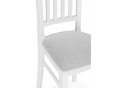 Деревянный стул Фрезино с проножкой серый велюр / белый