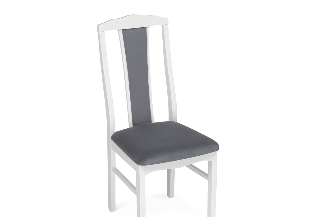 Деревянный стул Гроджин серый / белый