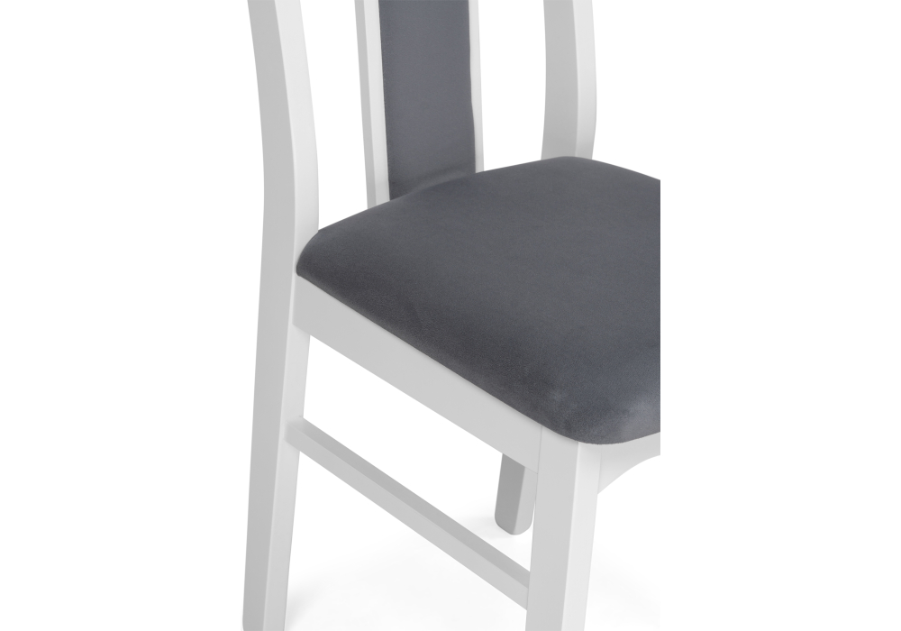 Деревянный стул Гроджин серый / белый