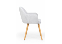 Деревянный стул Инфини 360 светло-серый (ocean 021) / светлое дерево
