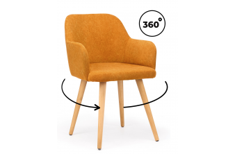 Деревянный стул Инфини 360 терракота (ocean 015) / светлое дерево