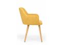 Деревянный стул Инфини горчичный (ocean 016) / светлое дерево
