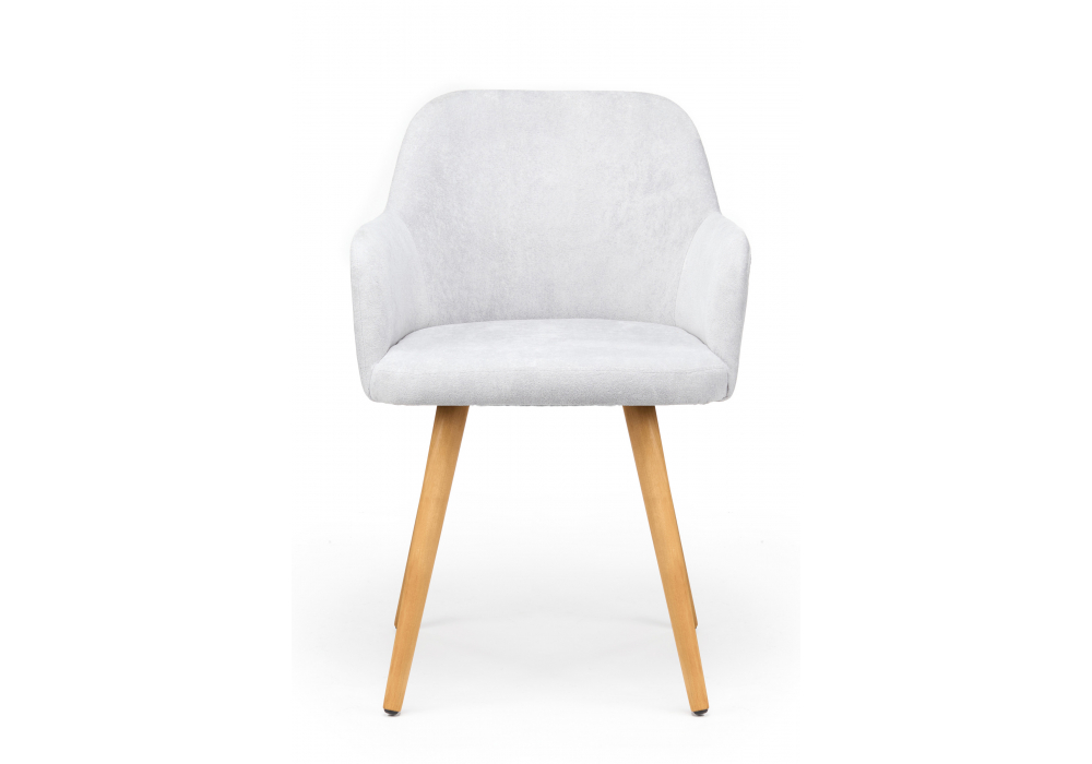 Деревянный стул Инфини светло-серый (ocean 021) / светлое дерево