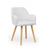 Деревянный стул Инфини светло-серый (ocean 021) / светлое дерево