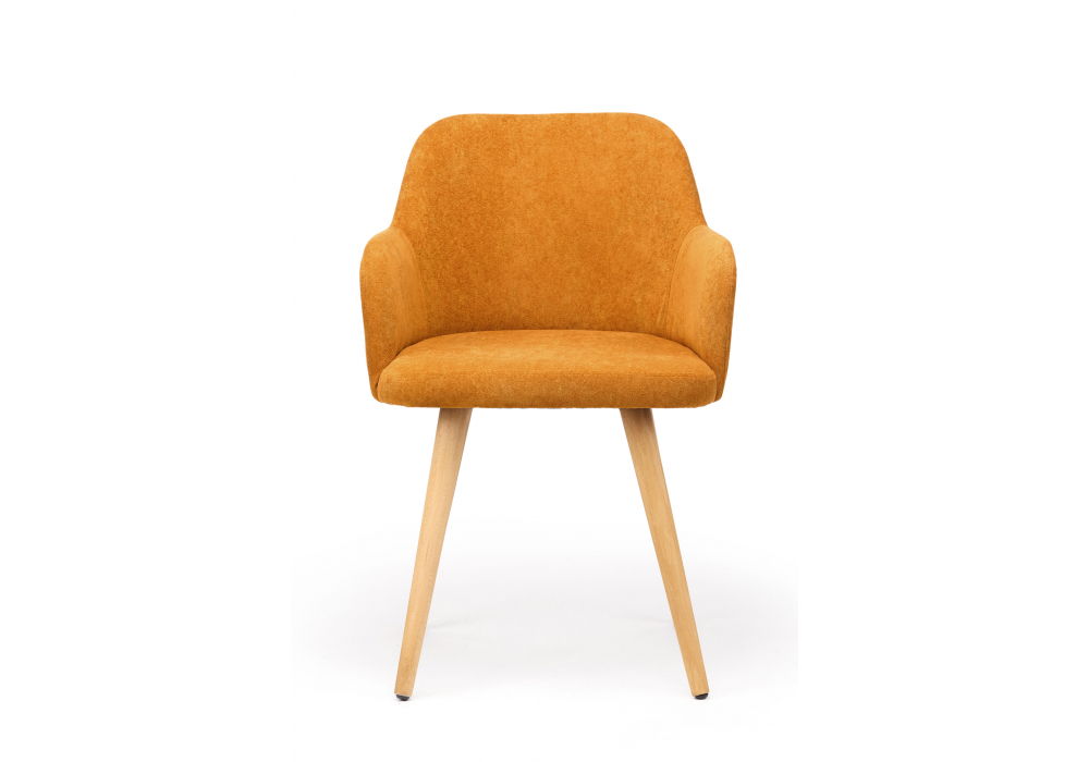 Деревянный стул Инфини терракота (ocean 015) / светлое дерево