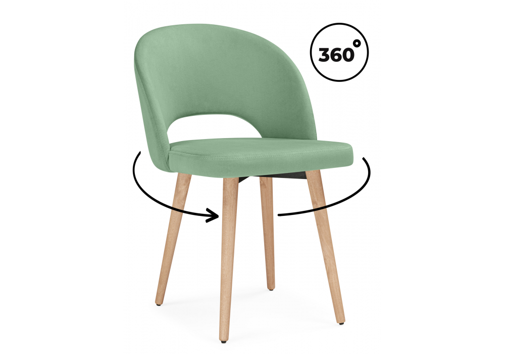 Деревянный стул Курбис 360 фисташковый (zd 651) / светлое дерево