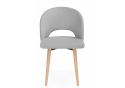 Деревянный стул Курбис 360 светло-серый (zd 960) / светлое дерево