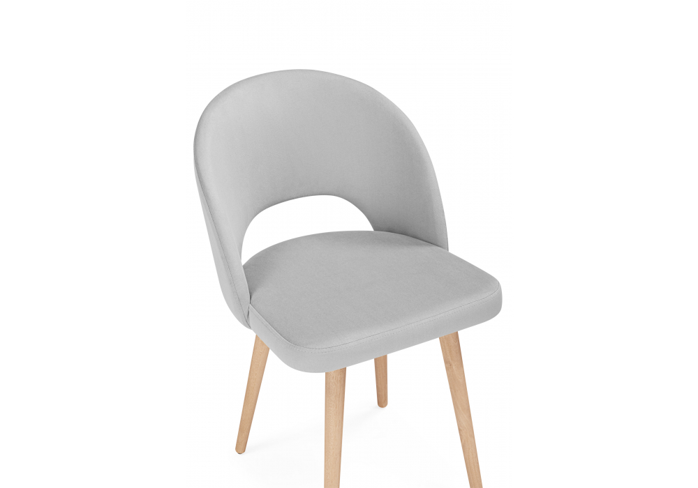 Деревянный стул Курбис светло-серый (zd 960) / светлое дерево