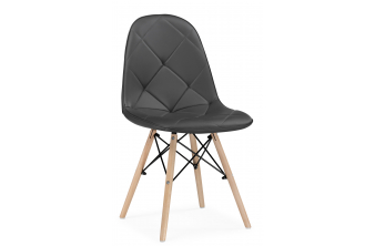 Деревянный стул Kvadro 1 gray / wood