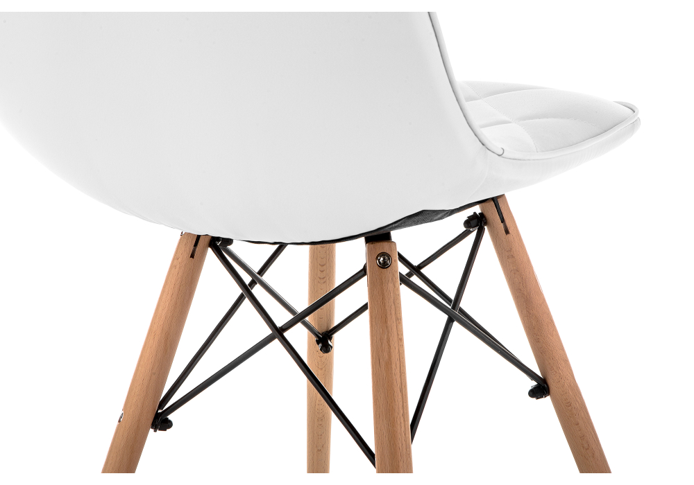Деревянный стул Kvadro 1 white / wood