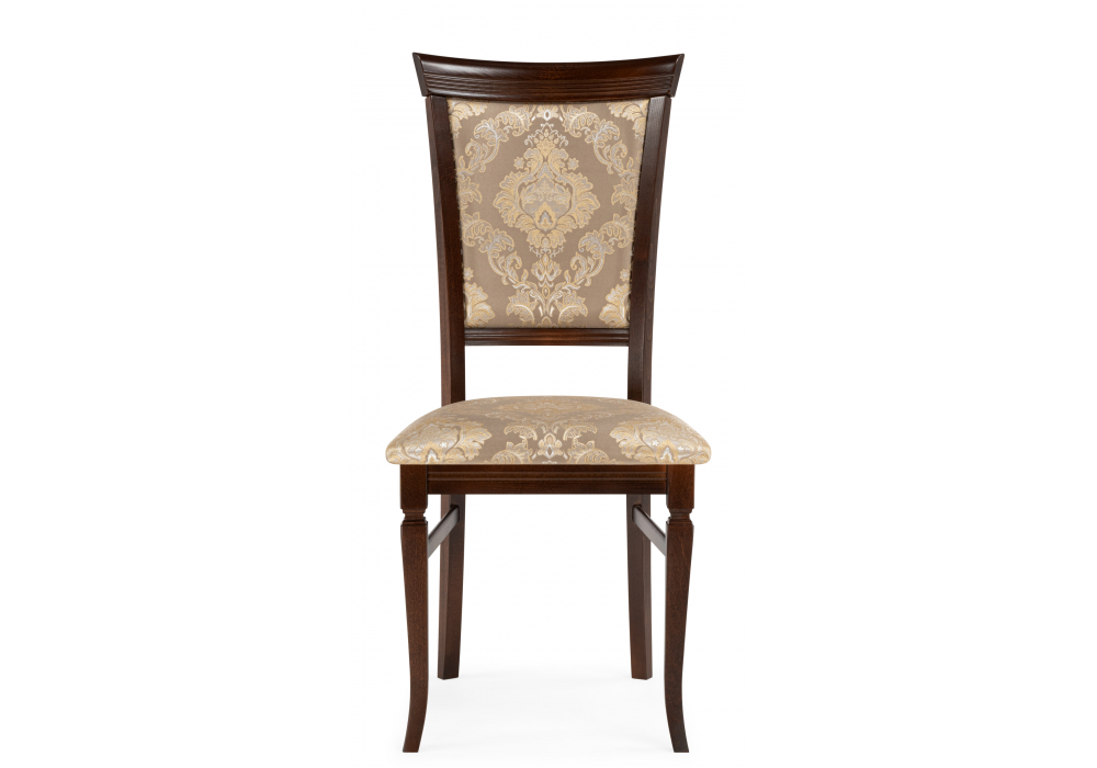 Деревянный стул Ларс вивальди нуга / орех темный