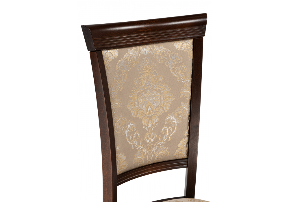 Деревянный стул Ларс вивальди нуга / орех темный