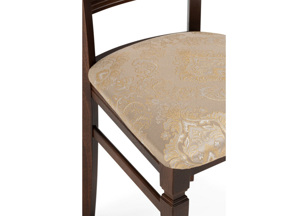 Деревянный стул Ларс вивальди нуга / орех темный