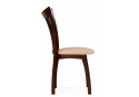 Деревянный стул Лидиос велюр тедди 008 / орех темный
