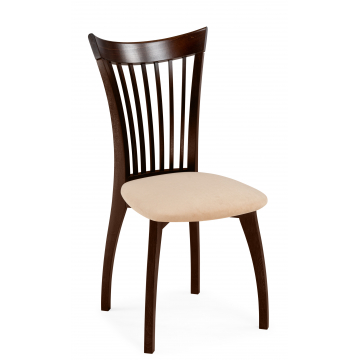 Деревянный стул Лидиос велюр тедди 008 / орех темный