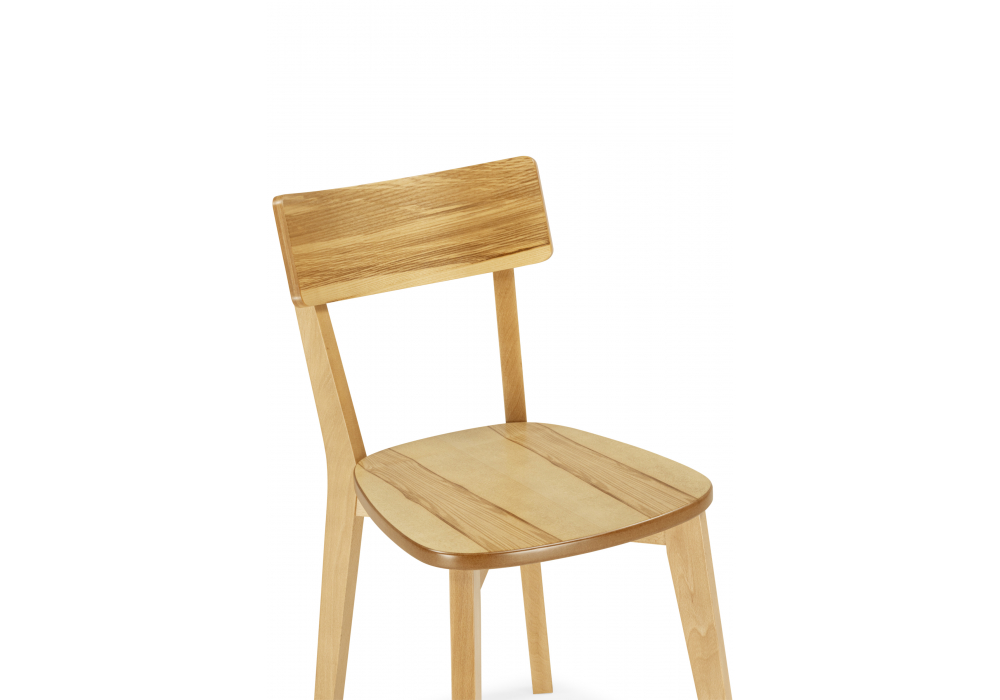 Деревянный стул Линда жесткое сидение дуб / вивид дуб