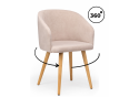 Деревянный стул Монер 360 латте (glory 10) / светлое дерево