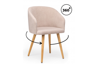 Деревянный стул Монер 360 латте (glory 10) / светлое дерево