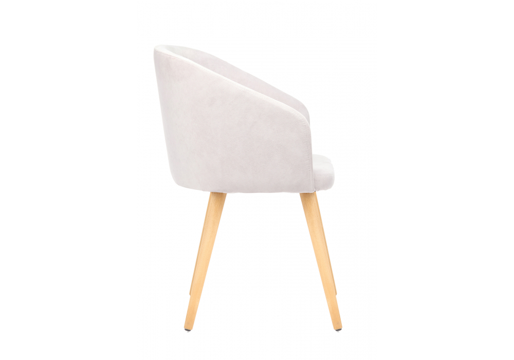 Деревянный стул Монер 360 светло-серый (glory 36) / светлое дерево