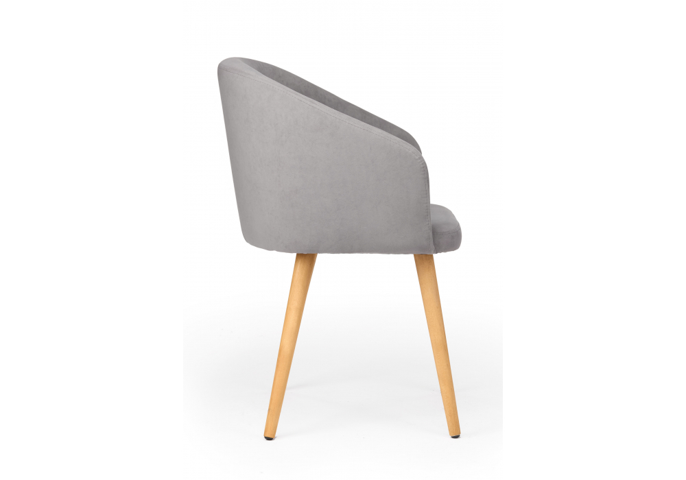 Деревянный стул Монер 360 темно-серый (glory 20) / светлое дерево