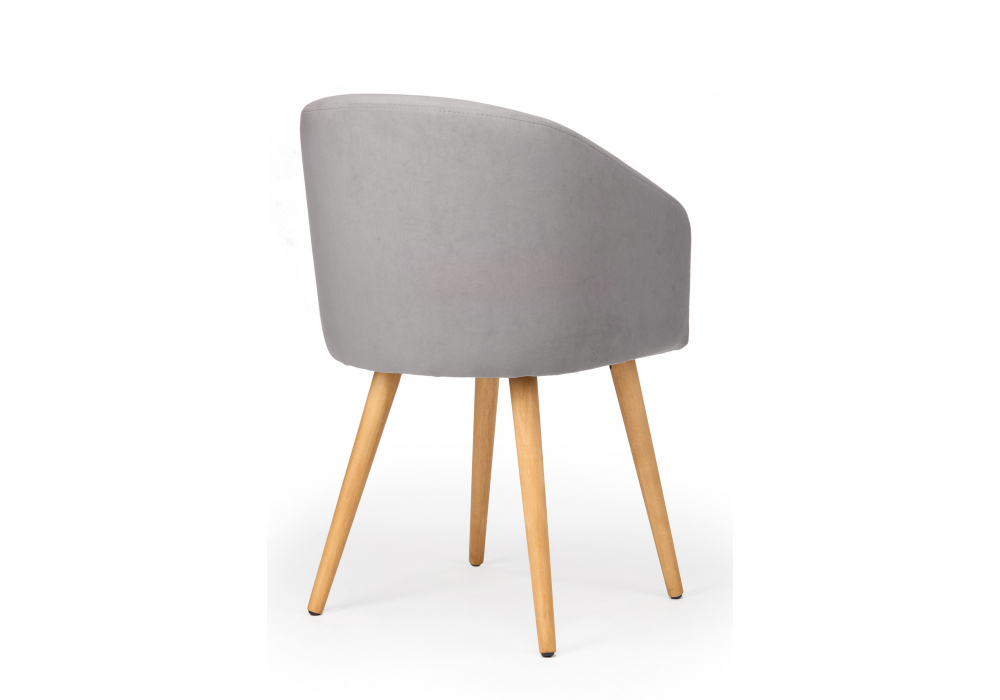 Деревянный стул Монер 360 темно-серый (glory 20) / светлое дерево