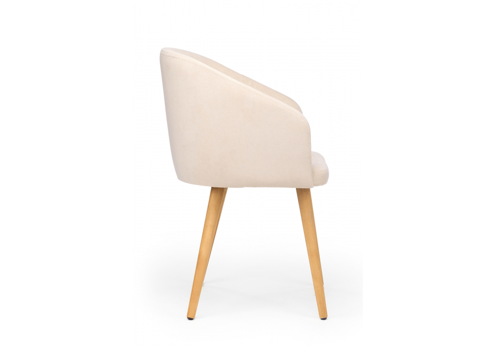 Деревянный стул Монер бежевый (glory 03) / светлое дерево