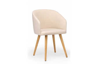 Деревянный стул Монер бежевый (glory 03) / светлое дерево