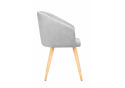 Деревянный стул Монер светло-серый (glory 36) / светлое дерево