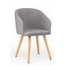 Деревянный стул Монер темно-серый (glory 20) / светлое дерево
