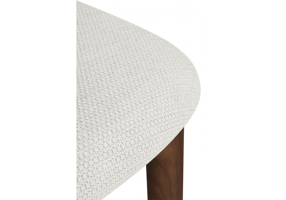 Деревянный стул Okava 1 бежевая рогожка / орех