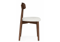 Деревянный стул Okava 1 бежевая рогожка / орех