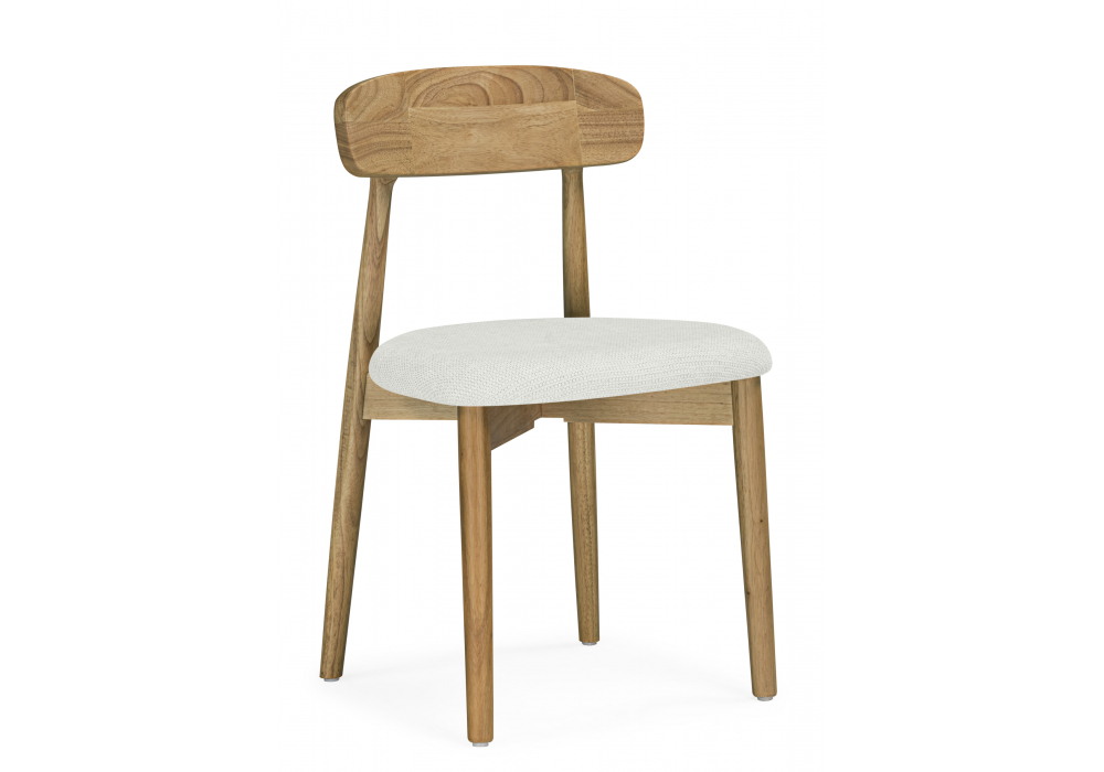 Деревянный стул Okava 1 бежевая рогожка / светлое дерево 