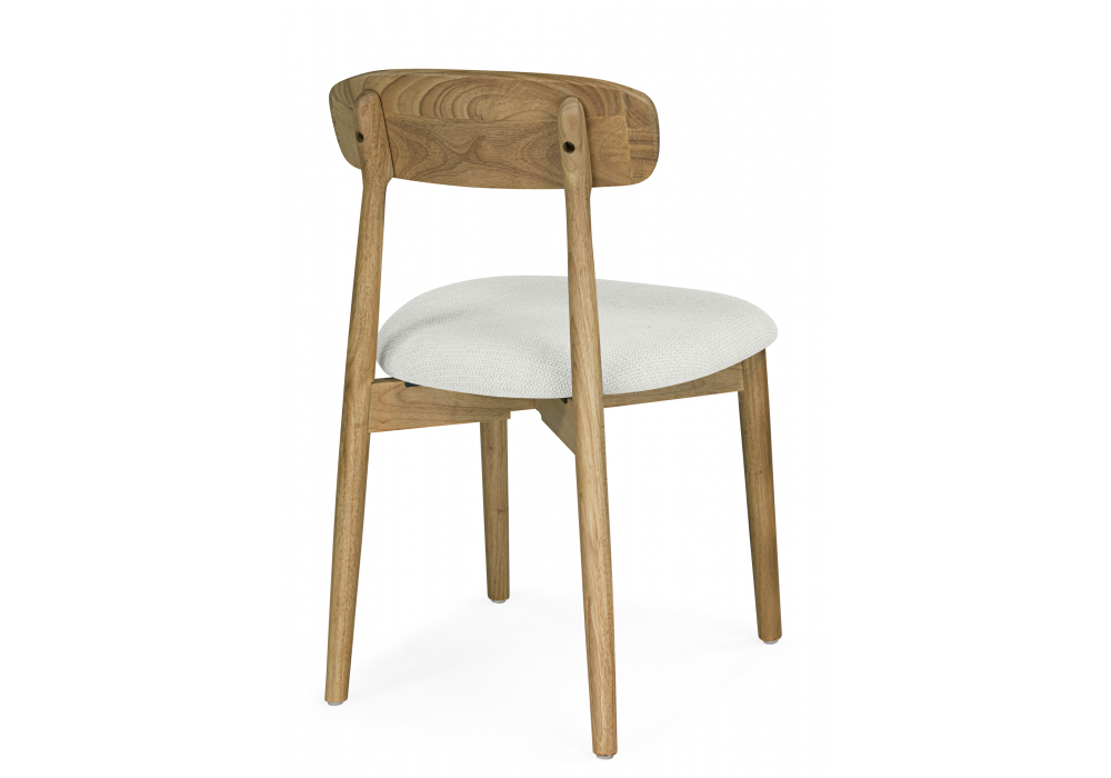 Деревянный стул Okava 1 бежевая рогожка / светлое дерево 