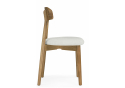 Деревянный стул Okava 1 бежевая рогожка / светлое дерево 