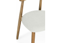 Деревянный стул Okava 1 бежевая рогожка / светлое дерево 