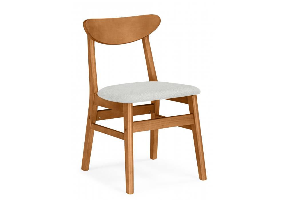 Деревянный стул Okava бежевый / орех