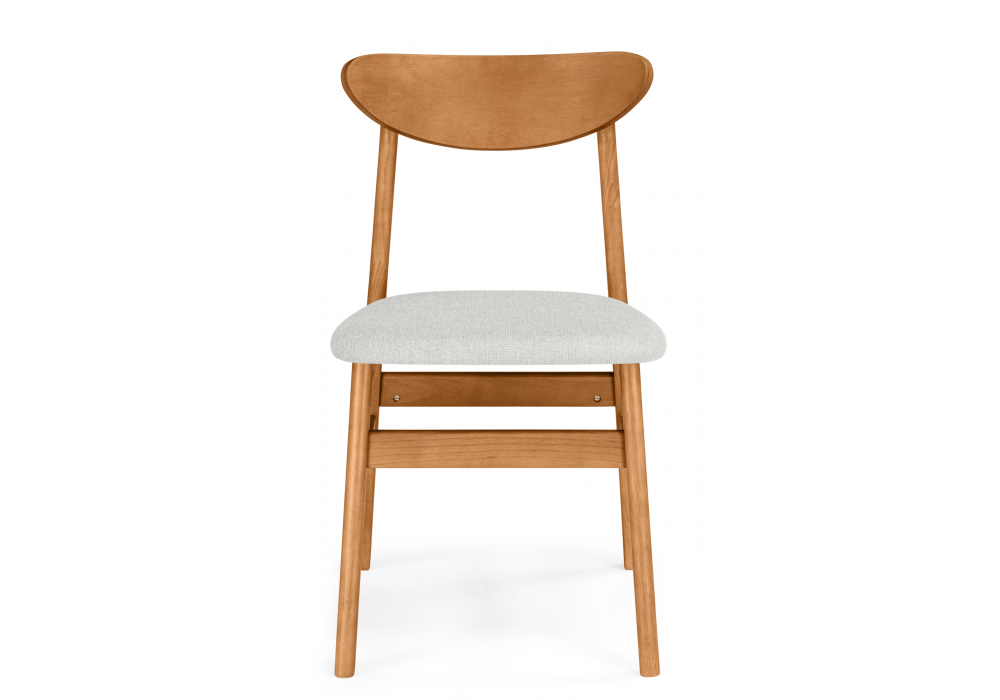 Деревянный стул Okava бежевый / орех