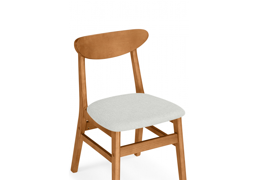 Деревянный стул Okava бежевый / орех