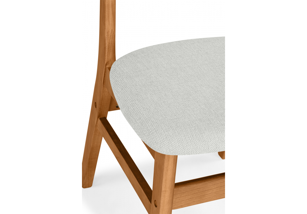 Деревянный стул Okava бежевый / орех