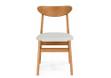 Деревянный стул Okava бежевый / орех