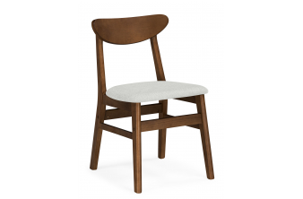Деревянный стул Okava бежевый / орех