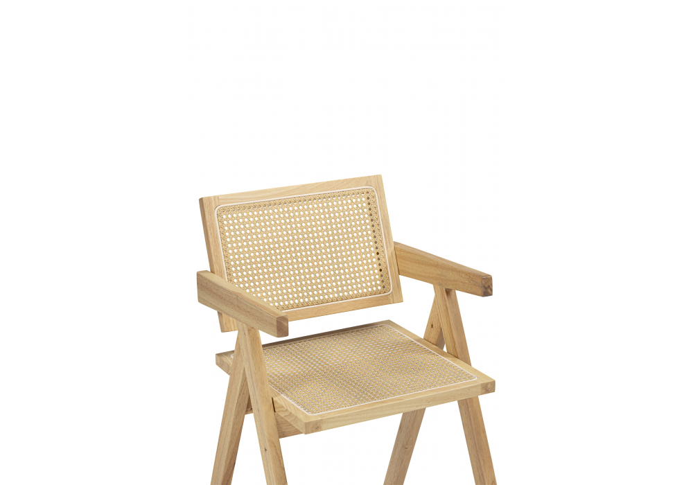 Деревянный стул Rattan wood