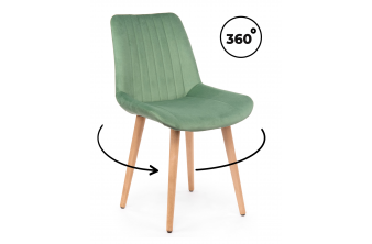 Деревянный стул Седа 360 фисташковый (zd 651) / светлое дерево