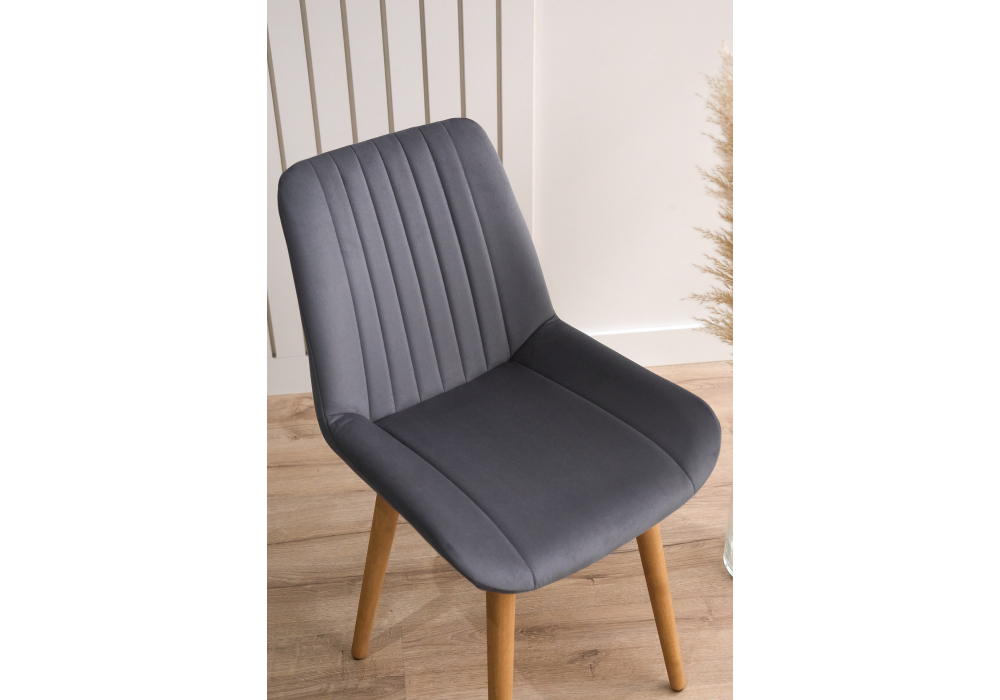 Деревянный стул Седа 360 темно-серый (zd 995) / светлое дерево