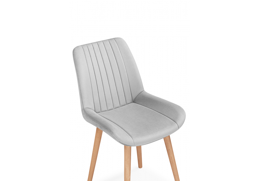 Деревянный стул Седа светло-серый (zd 960) / светлое дерево