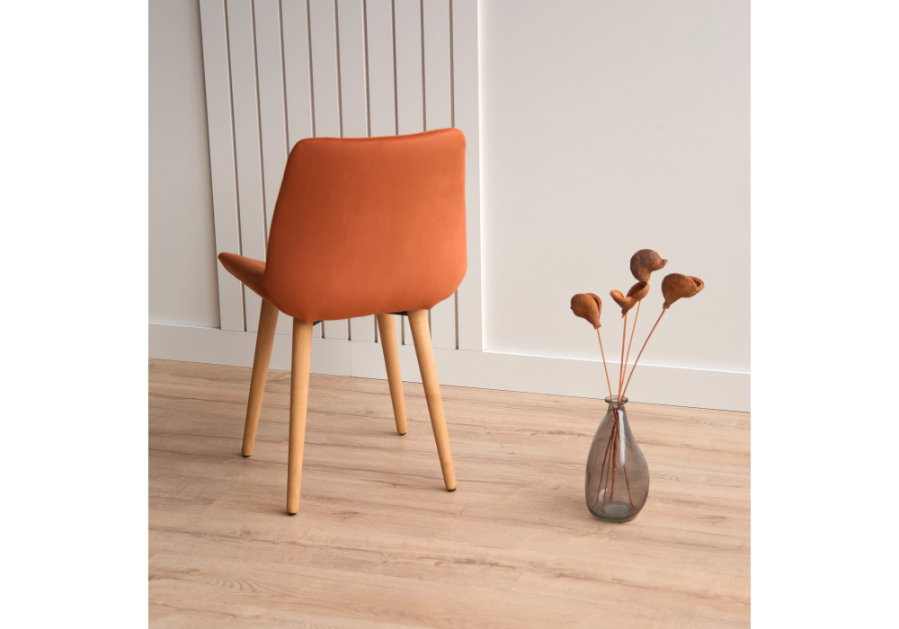 Деревянный стул Седа терракотовый (zd 432) / светлое дерево